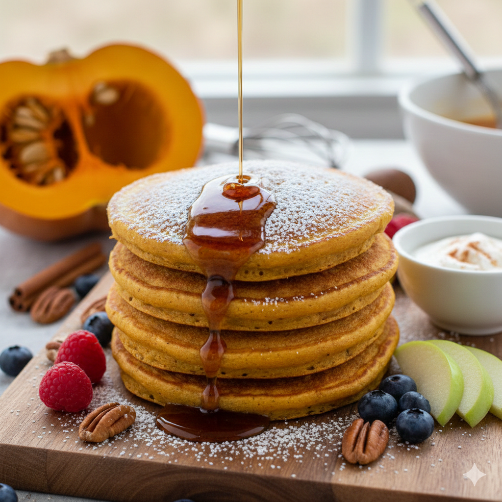 Pannenkoeken met pompoen